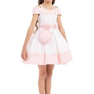 Above-the-Knee Girl Dress with a Baguette